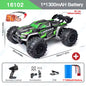 1:16 70KM/H or 50KM/H 4WD RC Car with LED Remote Control Cars High Speed Drift Monster Truck for Kids Vs Wltoys 144001 Toys